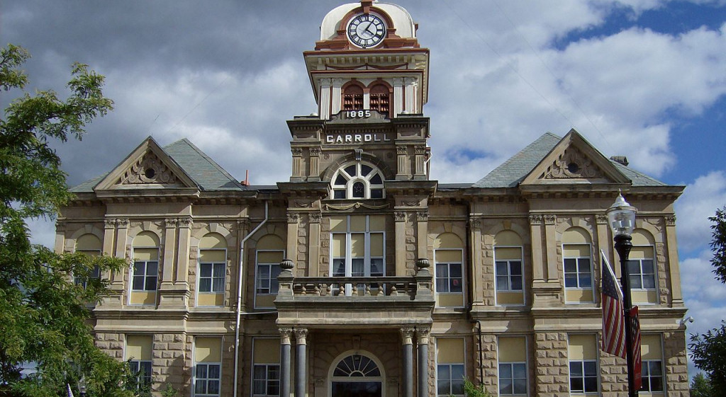 Carroll County Courthouse in Carrollton Ohio | photo by Nyttend
